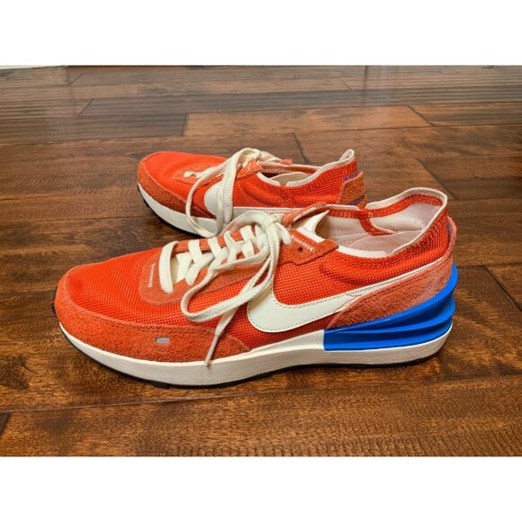 Nike Waffle One Vintage Picante Red Blue White Swoosh Sneakers, Size 9.5 - Picture 2 of 9